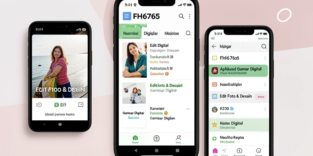 Antarmuka pengguna FH6767 dengan berbagai alat edit yang intuitif.