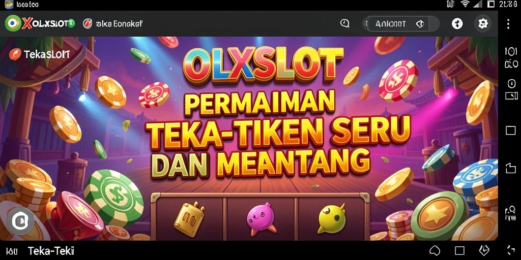 Tampilan antarmuka permainan OLXSLOT yang menarik dan interaktif.