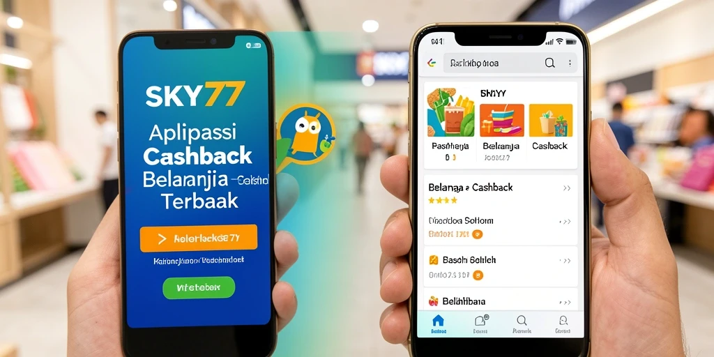 Tampilan antarmuka aplikasi SKY77 dengan fitur Cashback yang menarik.