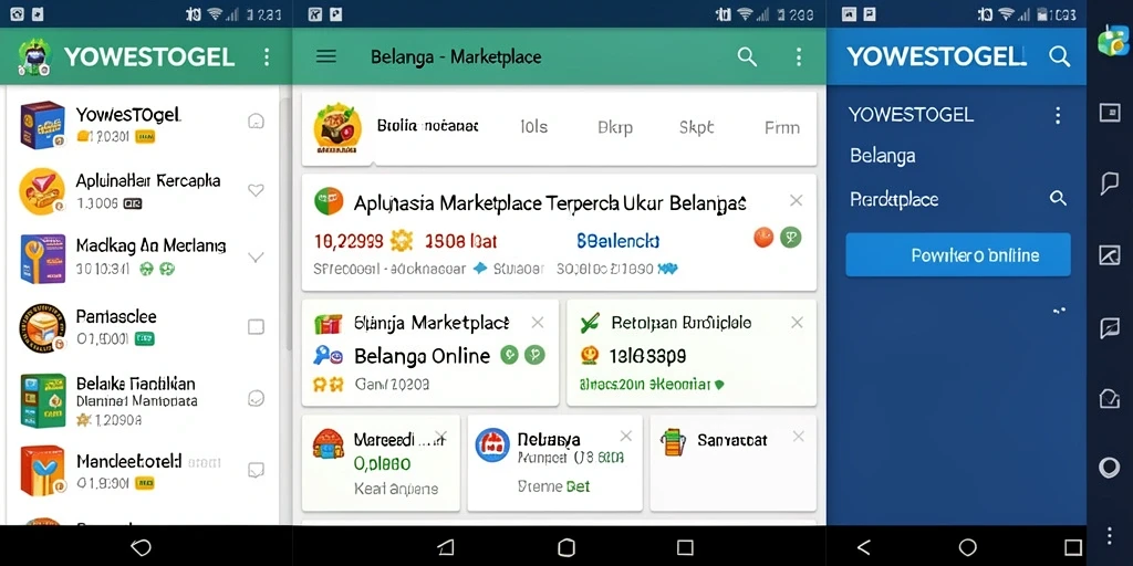 Tampilan antarmuka YOWESTOGEL yang modern dan intuitif.